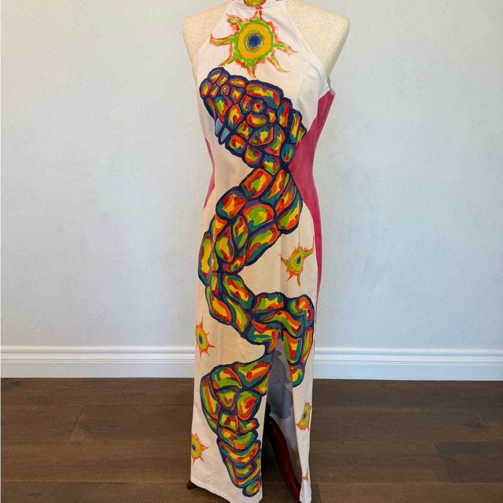 Colorful Abstract Maxi Dress